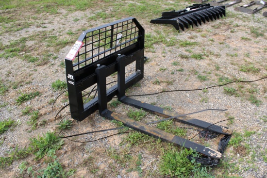 New JBX 4000 48" Skid Steer Fork Attachment