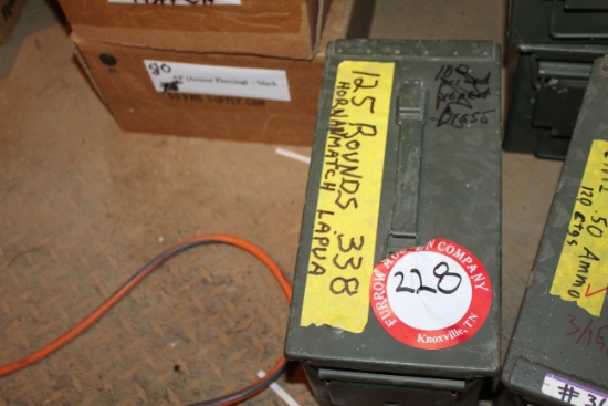 125 Rounds .338 Lapua Rounds