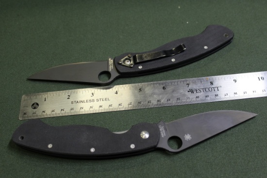 (2) Spyderco Military CPM S30V