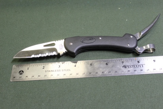 Myerchin Light Knife 10743 440 Stainless Japan Thumb Opening No Sheath