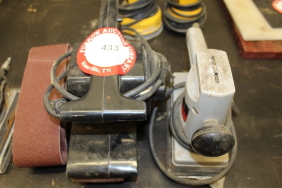 (3) Electric Sanders - (1) Belt Sander, (1) Dual Action Sander