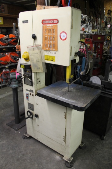 Birmingham Vertical Band Saw w/ Blade Welder, 18" Throat