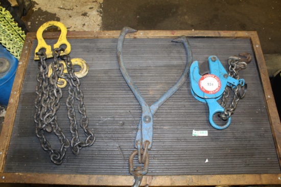 Plate Clamp, Lifting Chains, Etc.
