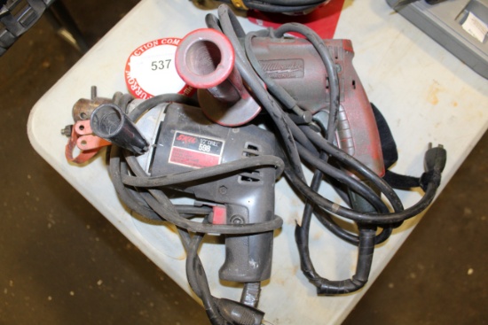 (2) Electric 1/2" Drills
