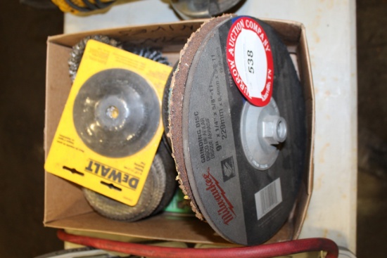 Various Grinding Wheels, 4.5" Angle Grinder, 9" Grinder