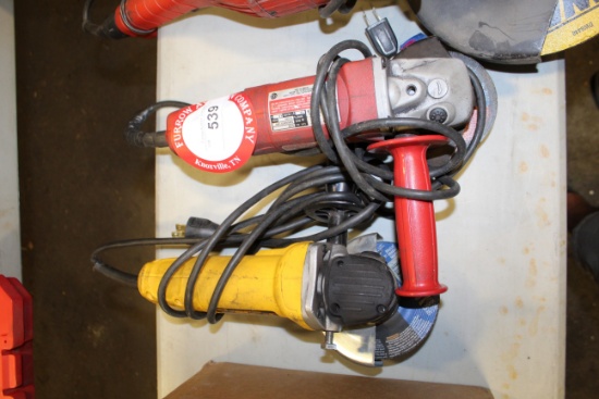 (2) 4.5" Angle Grinders (1) Dewalt (1) Milwaukee
