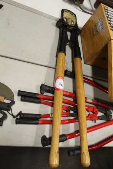 (4) Sets of Bolt Cutters & (1) Set of Horn Cutters