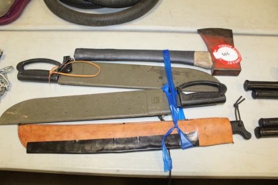 Hatchet & (2) Machetes