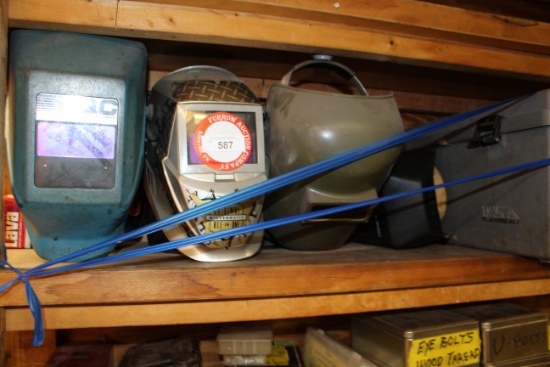 (7) Welding Hoods, Welding Supplies