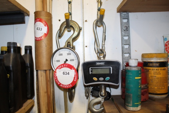 (2) Hoist Scales, 1100lb & 5000lb