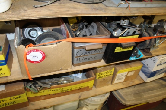 Various Casters, Wheels Door Hardware, Etc.