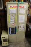 2 Door Metal Storage Cabinet & Contents- Various Paints, Minerals Spirits,