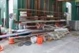 Contents of Metal Storage Rack - I-Beam, Pipe, Metal Tube, Channel