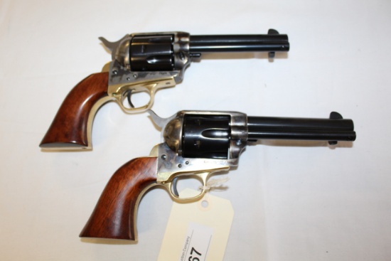 Matched Pair of Michell Arms Single Action Army .45 s/n 82858, s/n 82857