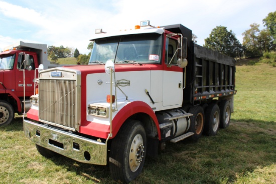 1987 Volvo/White Tri-Axle Dump  Truck