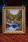 Oil on Canvas, Mosel signed Smokey Mountain Stream w/waterfall, Approx. 40