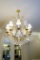 Chandelier, 10 Light,  Brass with Swarovski Crystals, Approx.  4'T x 3'W