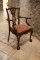 Qty. (8) Chippendale armchairs, carved & pierces cabriole legs, ball & claw