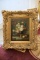 Floral oil on canvas,  with heavy carved frame, Approx.  39