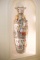 Pair (2) Reproduction Chinese floor vase w/gold handles,  Approx. 62