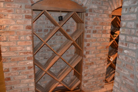 Collection of (46) Wine Racks, mostly wooden, various sizes and shapes