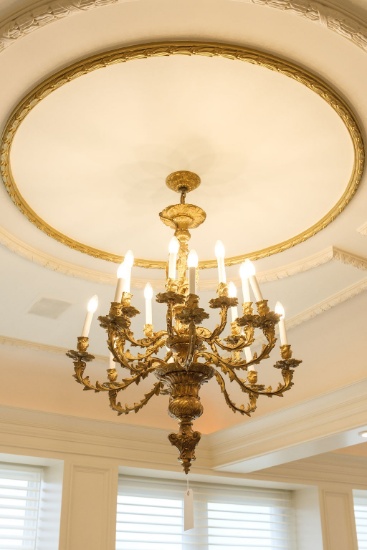 Chandelier 16 arm bronze French style Chandelier,  Approx.  43"H x 30"W
