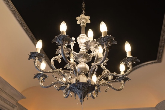 Chandelier, French style, 12 light,  Approx. 24"H x 24"W