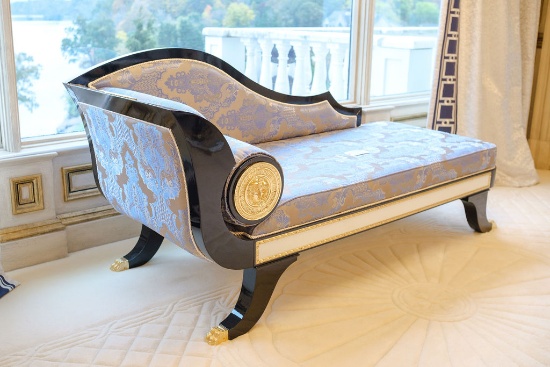 Wellington Chaise Lounge, Approx.  35"H x 74"W