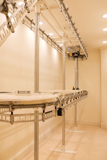 Double White Conveyor Cloths System the top rack is, Approx.   24'10" L x 2