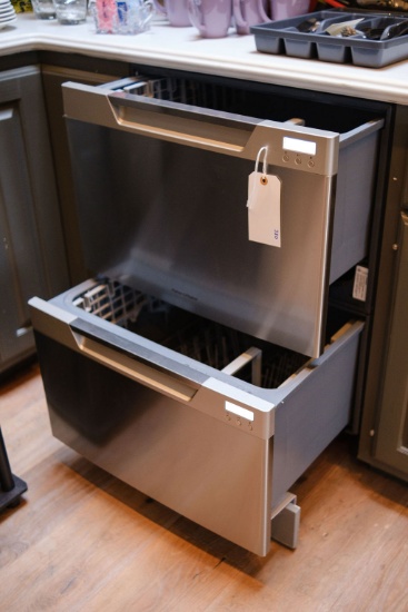 Fisher & Paykel Dishwasher 2 drawer , model # FPDD24DX7, Approx.   15"D x 2