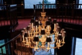 Brass Chandelier, Marked F.B.A.I, Italian,  24 lights in addition to approx
