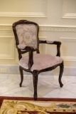 Set of (8) Arm Chairs, Mahogany, Louis XVI style,  Approx. 40
