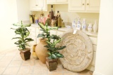 Assorted Lot to include, Italian pottery, preserved fruit other decorated i