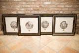 Set of 4 Giclee prints, Approx. 22