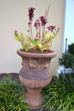 Footed terracotta planter, Approx.   31