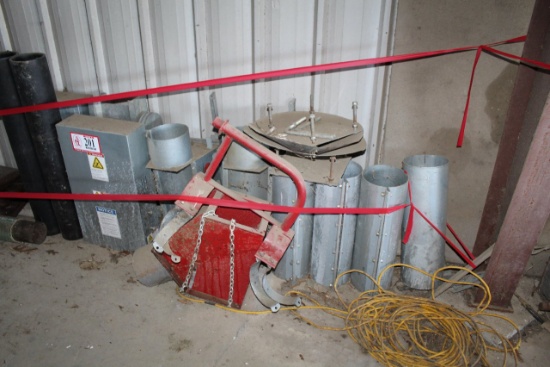 Assorted grain handling items to include augers