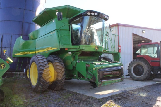 John Deere 9660STS Combine, 4 WD, Extension Hopper, showing 1716 engine hou