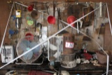 Large Assortment of items, to include:  Funnels, Heaters, Fans, Saws, Level
