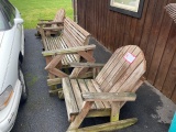 Qty. (2) Rocking Chairs and Qty. (1) Glider