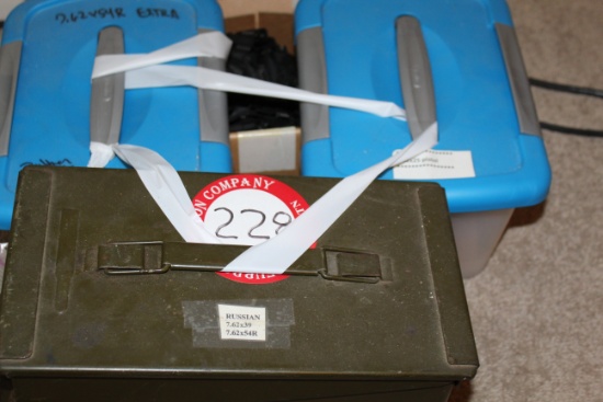 Approx.: 600 rounds 7.62x25, 300 rounds 7.62x54 Russian, 200 rounds 7.62x39