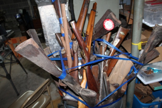 Various wood stocks and stock pieces