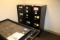 Three 4 Drawer Metal File Cabinets, Plastic Rolling Cart