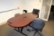 Contents of Office, Oval Table, 3 Chairs & Toshiba 55