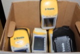 Box with 5 Trimble Hand Held Data Collectors & Accessories