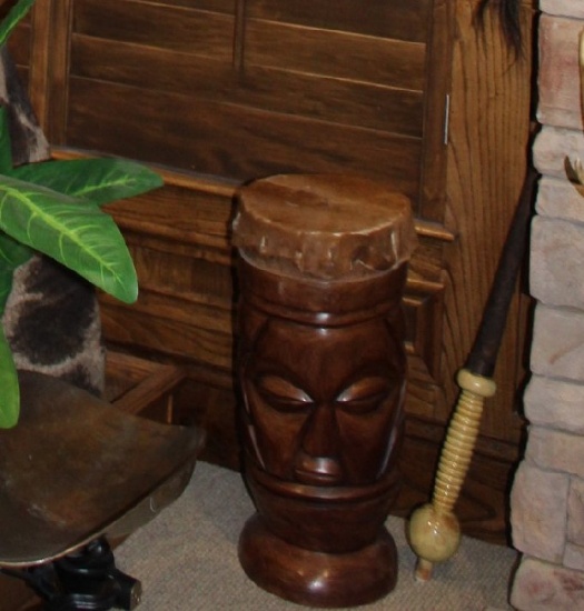 Totem Pole Bongo Drum