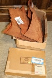Hippo Hide, 20.50 Square Feet, Classic Cognac Color, plus Elk Hide