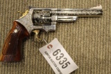 S & W Model 29-3, .44 Magnum, Nickel Plated Revolver, Scroll Work Throughou