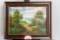 Framed Original Oil Painting, Unknown Artist, Landscape Scene, 20