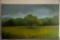 Unframed Stretched Canvas Original Painting By Richard Green, Landscape Sce