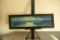 Framed, Unknown Artist Original Painting On Board, Nautical Harbor Scene, 3